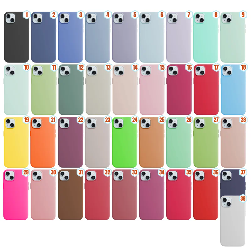 Capa de Silicone Líquido Apokin para iPhone 14 Plus, Amarelo 26