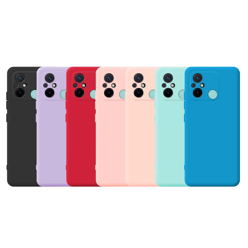Capa de Silicone Macio Apokin com Proteção 3D da Câmara para Xiaomi Redmi 12C