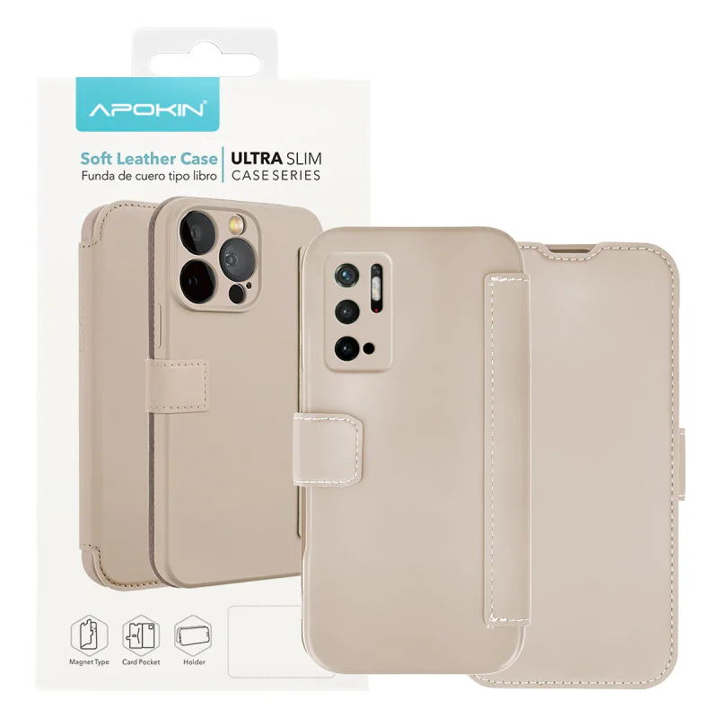 Capa Apokin para Xiaomi Redmi Note 10 5G Silicone Efeito Pele Preto - Imagem 3