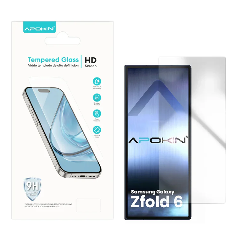 Película Apokin para Samsung Galaxy Z Fold6 Vidro Temperado Transparente