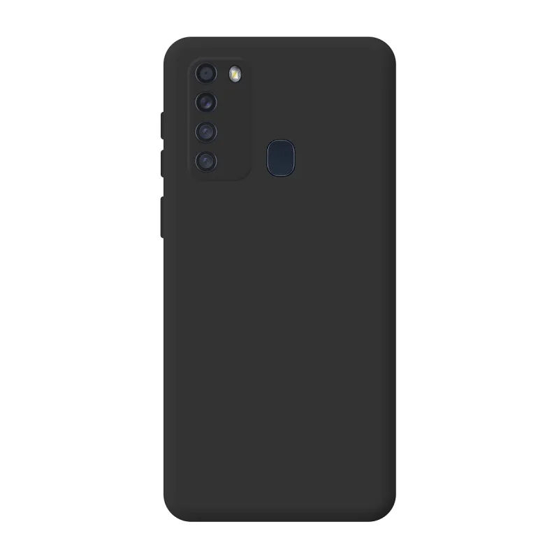Capa Apokin para Samsung Galaxy A21 em Silicone Macio com Proteção de Câmara 3D Vermelho - Imagem 5
