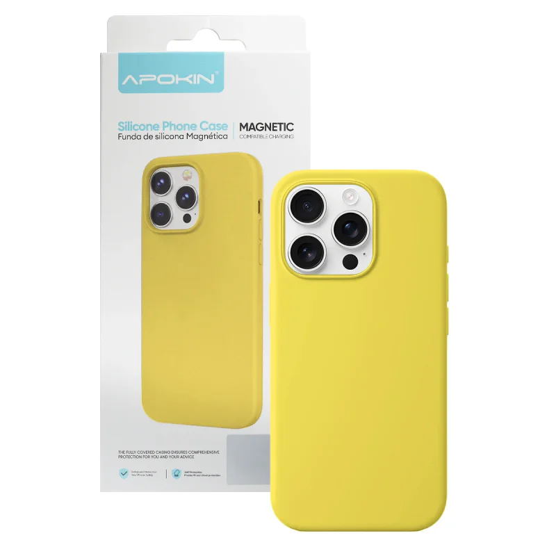 Capa Apokin para iPhone 16 Pro Max Silicone Líquido com MagSafe Grená - Imagem 5