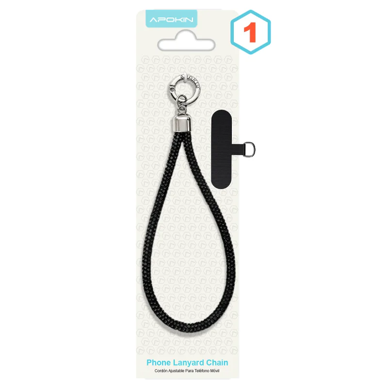Cordão Apokin de Pulseira com Brilhantes e Adaptador Universal Dourado - Imagem 2