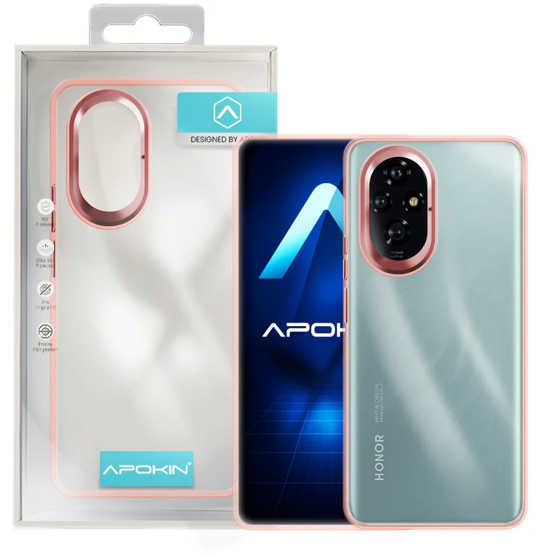 Capa Apokin para Honor 200 Pro Acrílica Transparente Preto - Imagem 5