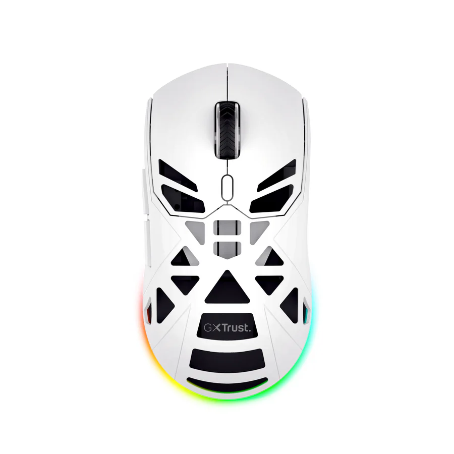 Rato Gaming Sem Fios Trust GXT 932W Volyx Ultraleve Dual Wireless Branco - Imagem 1