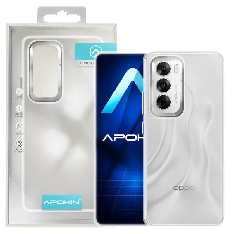 Capa Acrílica Apokin para Oppo Reno 12 Pro Turquesa - Imagem 3