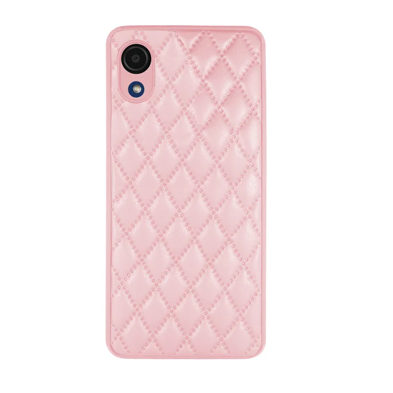 Capa Apokin Chamel em Pele com Suporte para Samsung Galaxy A03 Core Fumada Branco - Imagem 4