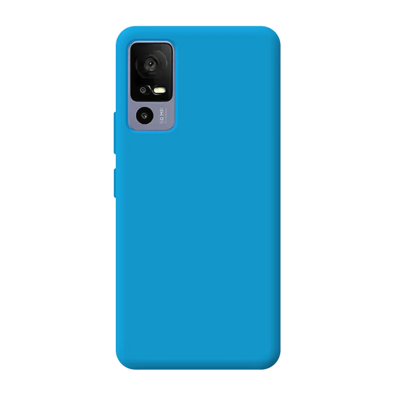 Capa Apokin para TCL 40R 5G Silicone Macio com Proteção de Câmara 3D Azul - Imagem 2