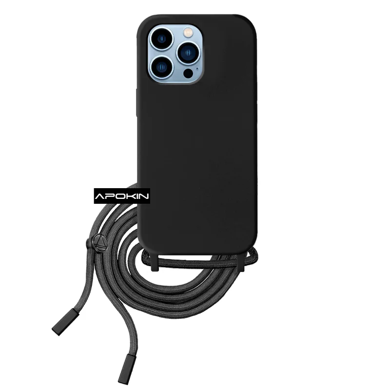 Capa Macia Apokin com Cordão para iPhone 13 Pro Rosa - Imagem 6
