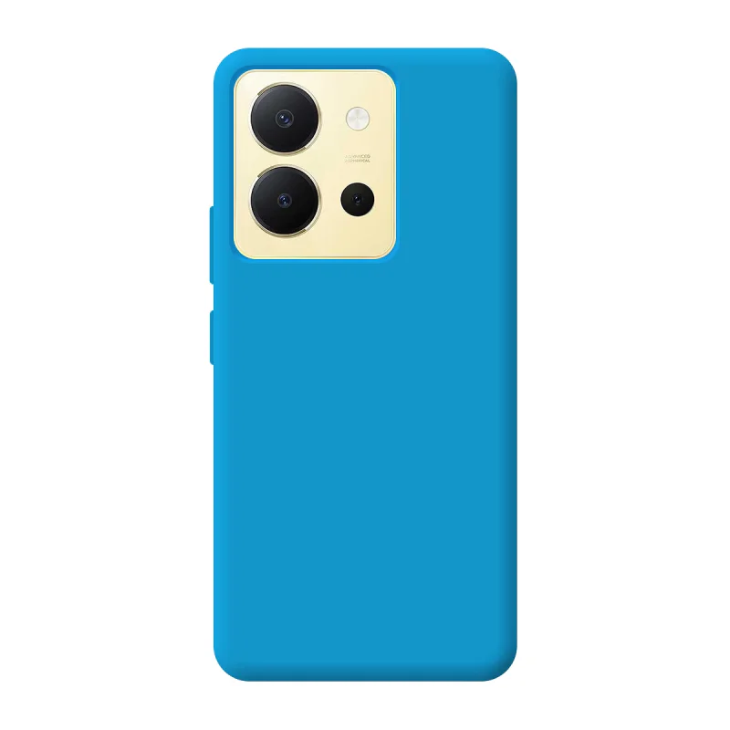 Capa Apokin para Vivo Y36 4G Silicone Suave Azul Turquesa - Imagem 2