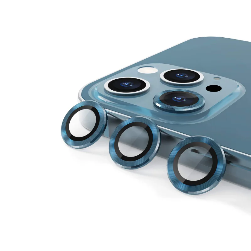 Protetor de Lentes Apokin em Alumínio para iPhone 12 Pro Max Prata - Imagem 5