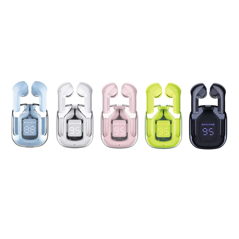 Auriculares Bluetooth Bavin Apokin Crystal BW03 Hi-Fi com Cancelamento de Som Preto - Imagem 1