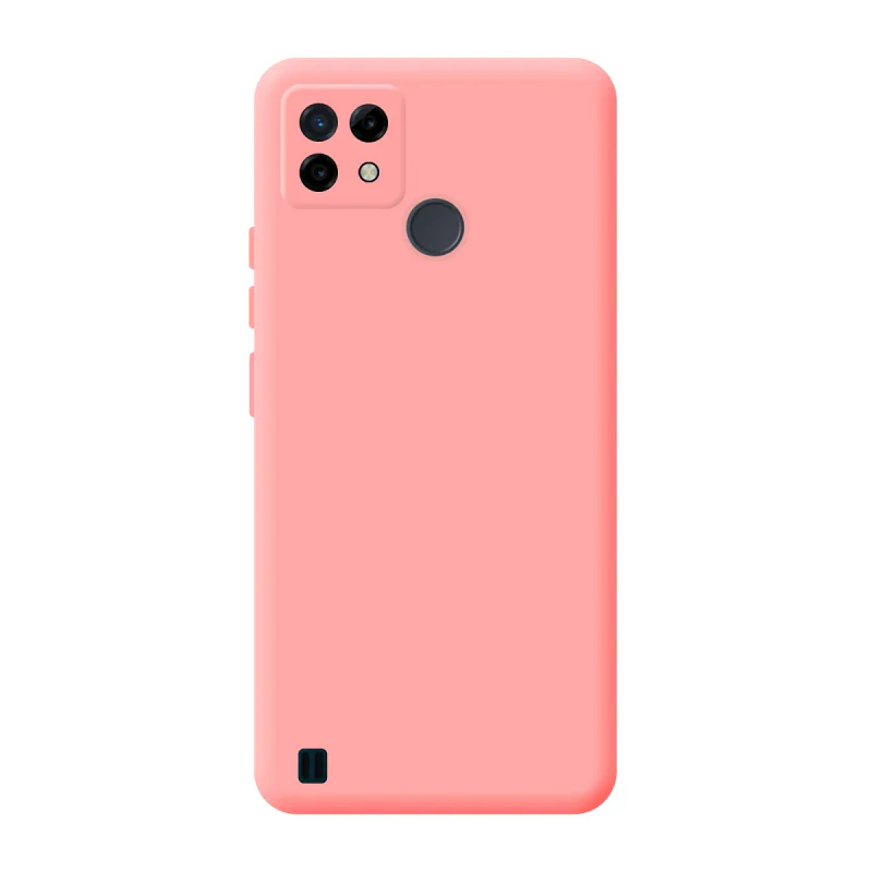 Capa Apokin para Realme C21 em Silicone Suave com Proteção de Câmara 3D Azul - Imagem 4