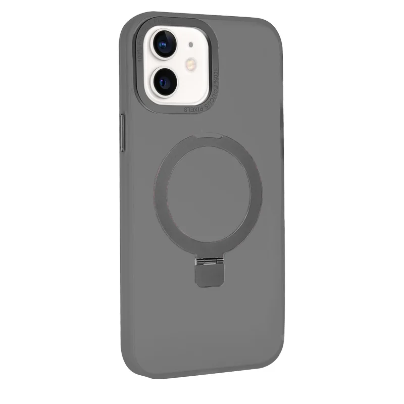 Capa Apokin Focus para iPhone 12 / 12 Pro Fumada com Suporte Branco - Imagem 3