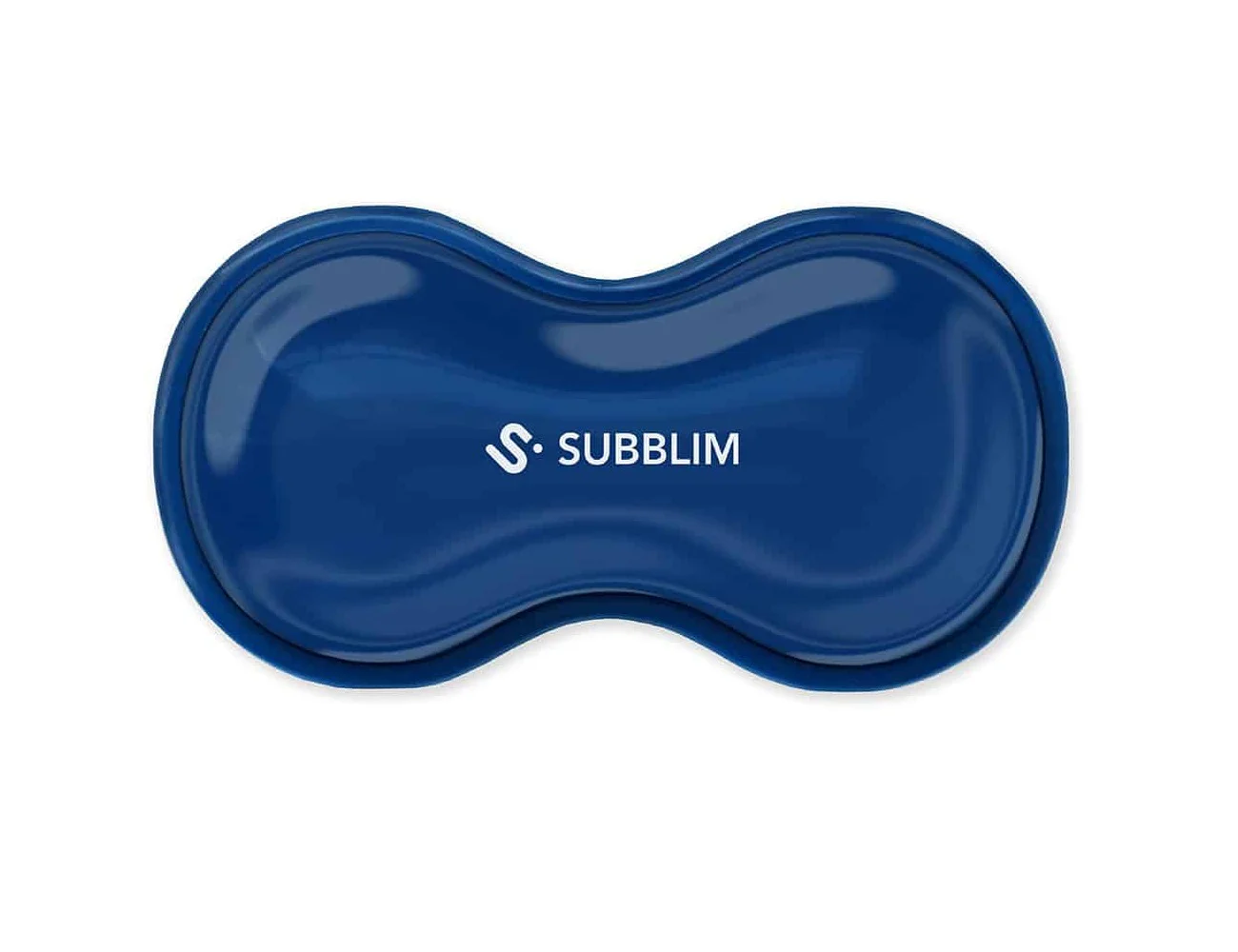 Apoio de Pulso para Rato Subblim Ergo Crystal Flex em Gel Azul Escuro