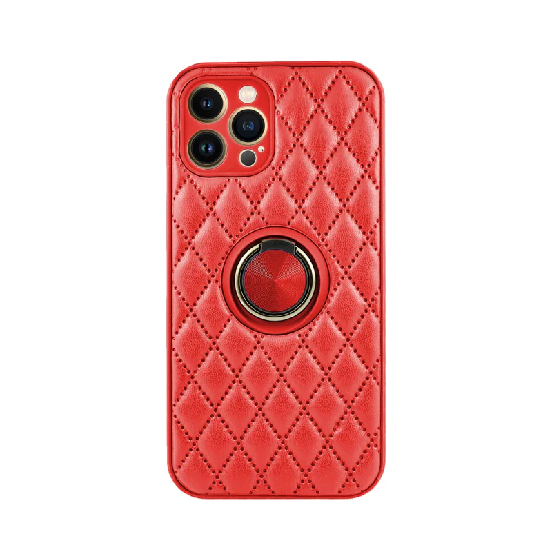 Capa Apokin Chamel com Suporte e Anel Magnético para iPhone 13 Pro Verde-escuro - Imagem 6