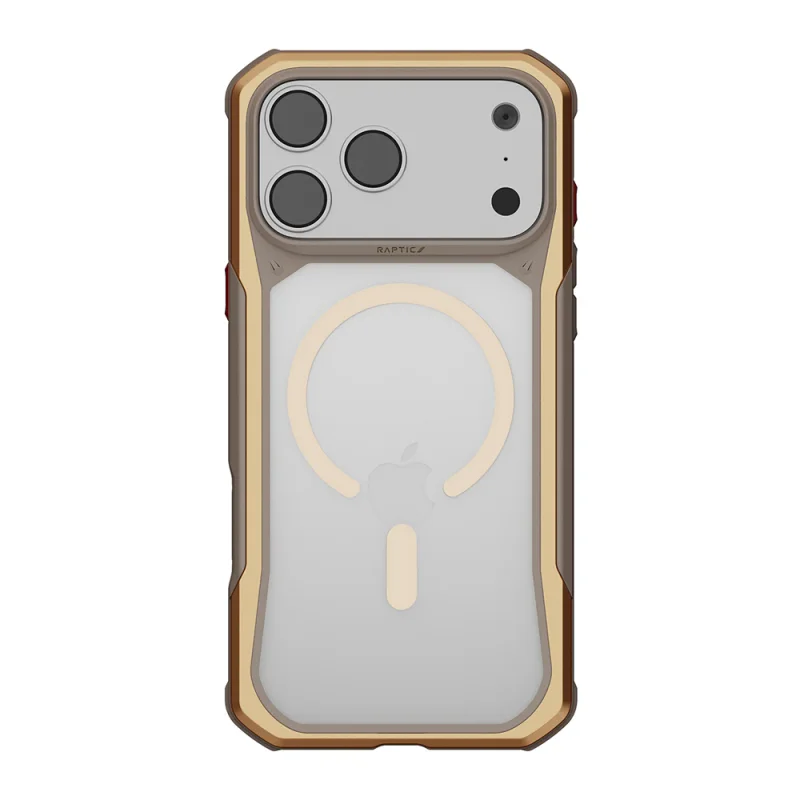Capa Raptic Shield Evo Apokin para iPhone 18 Pro Max Magnética com MagSafe Dourado