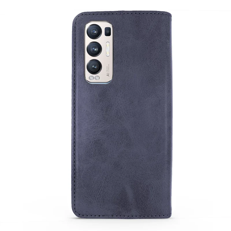 Capa Apokin para Oppo Find X5 Lite com Tampa e Ranhura para Cartões em Pele Sintética Rosa - Imagem 5