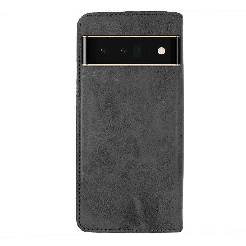 Capa Apokin para Google Pixel 6 Pro Flip em Pele Sintética com Porta-cartões Preto - Imagem 4