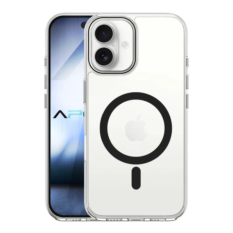 Capa Rígida de Vidro Apokin com MagSafe para iPhone 16 Variedade de cores - Imagem 2
