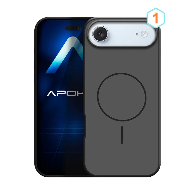 Capa de Silicone Bicolor com MagSafe Apokin para iPhone 17 Air Variedade de cores - Imagem 2