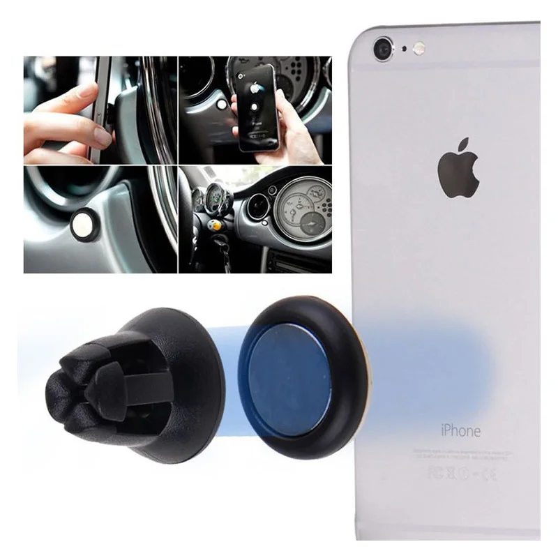 Mini Suporte Magnético de Carro Apokin para Grelha de Ventilação Preto - Imagem 2