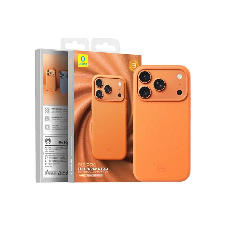 Capa Apokin Blueo para iPhone 17 Pro Max e 18 Pro Max Magnética em Pele Técnica Branco - Imagem 4