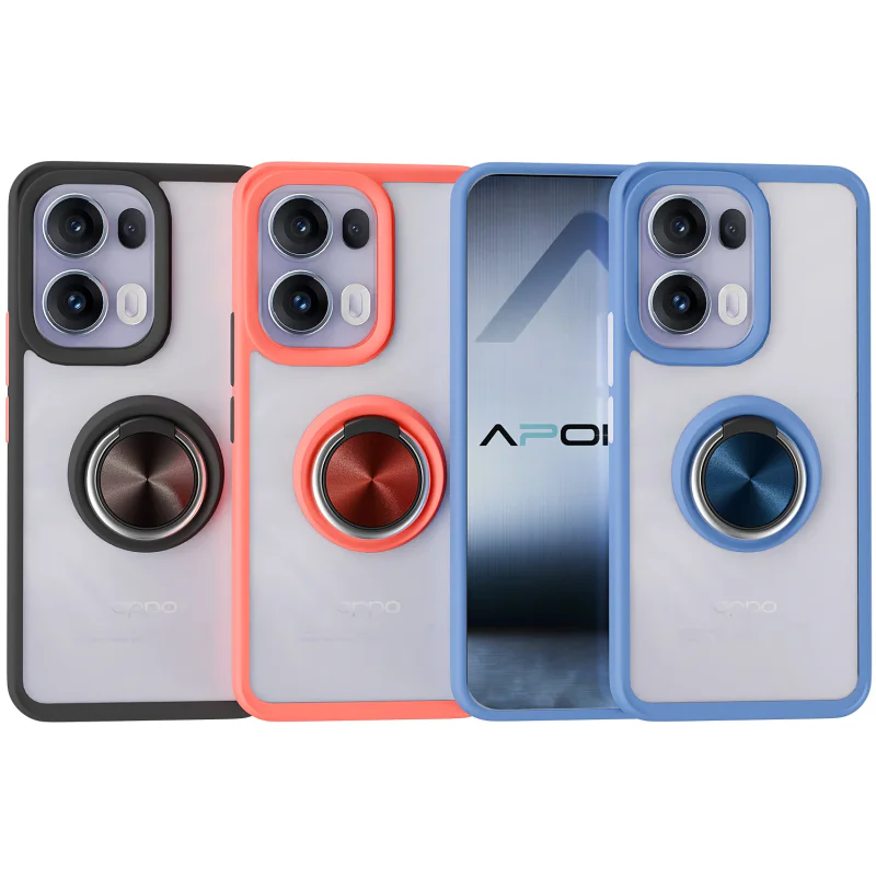 Capa com Suporte e Íman Apokin para Oppo Reno 13 Pro 5G Fumada Variedade de cores