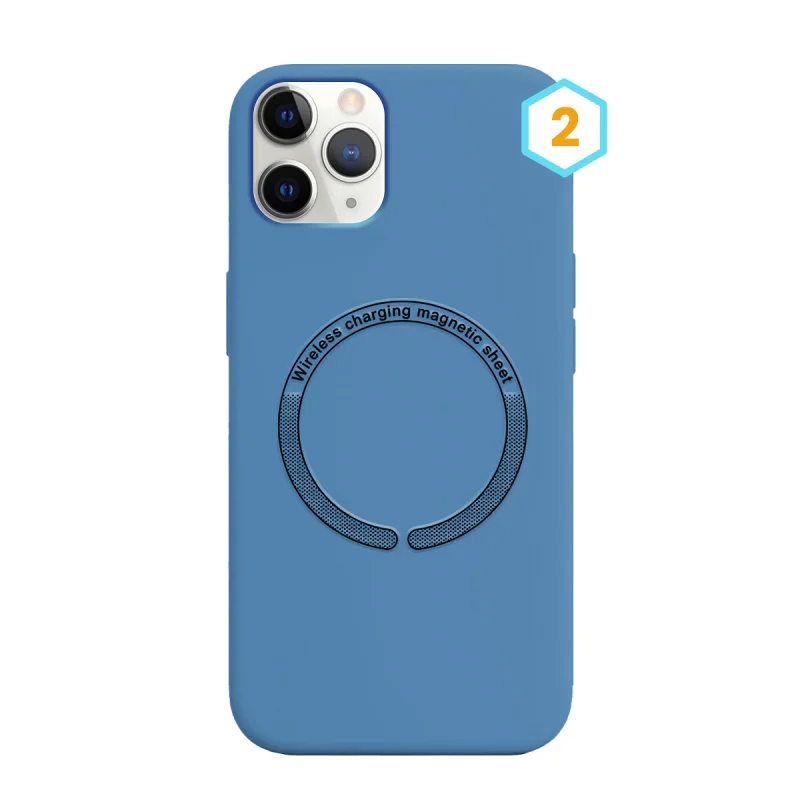 Capa de Silicone Líquido Apokin com MagSafe para iPhone 11 Pro Max 8 - Imagem 3