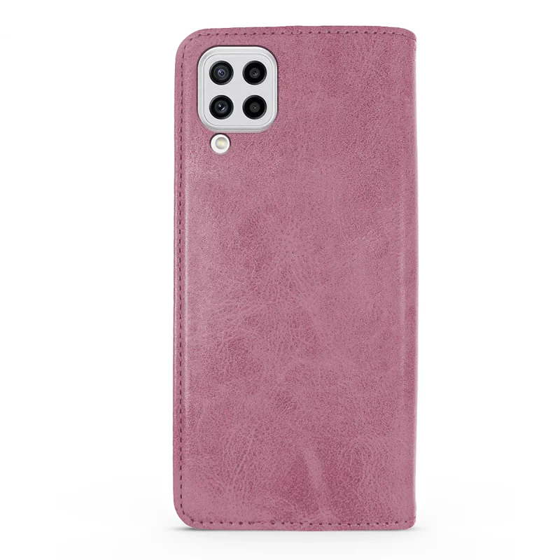 Capa Livro com Porta-Cartões Apokin para Samsung Galaxy M22 e M32 em Pele Sintética Preto - Imagem 5
