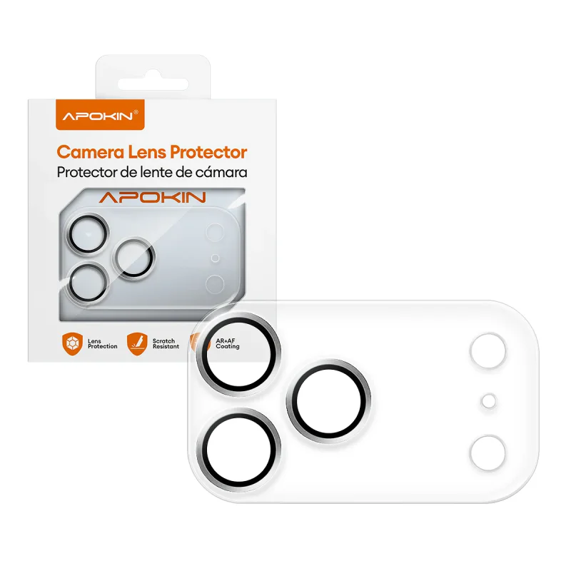 Protetor Integral 360º Apokin de Lentes de Câmara PVD Mate para iPhone 18 Pro Azul Glaciar - Imagem 6