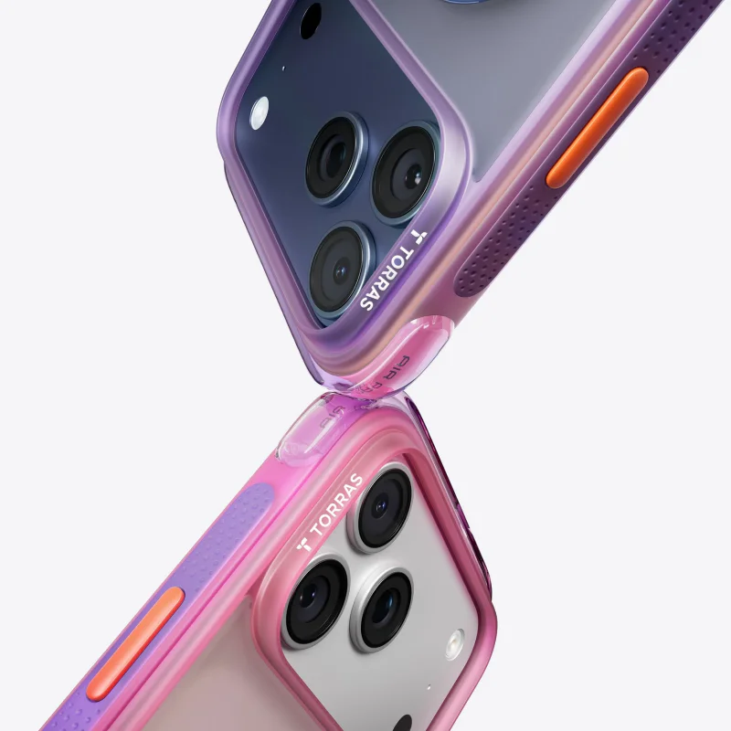 Capa Apokin Torras Ostand Q3 Air para iPhone 17 Pro Max e 18 Pro Max Colorblock Roxo - Imagem 4