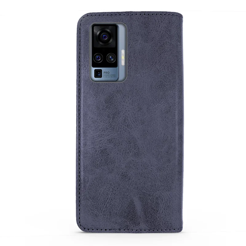 Capa com Suporte para Cartões Apokin em Pele para Vivo X51 5G Rosa - Imagem 4