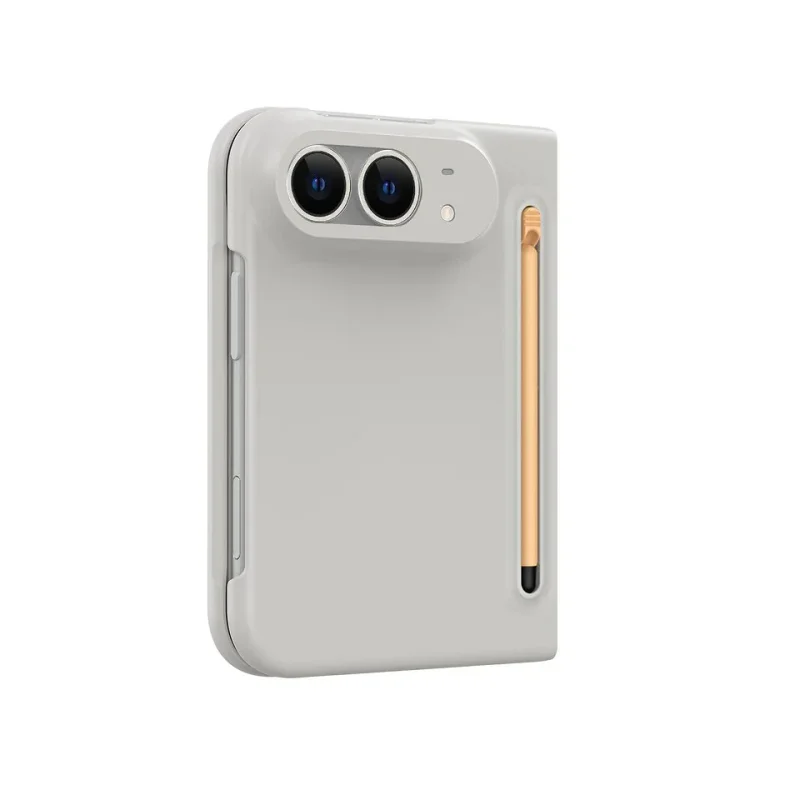 Capa Dobrável Ultrafina Apokin para iPhone Duo com Caneta Tátil Cinzento - Imagem 5