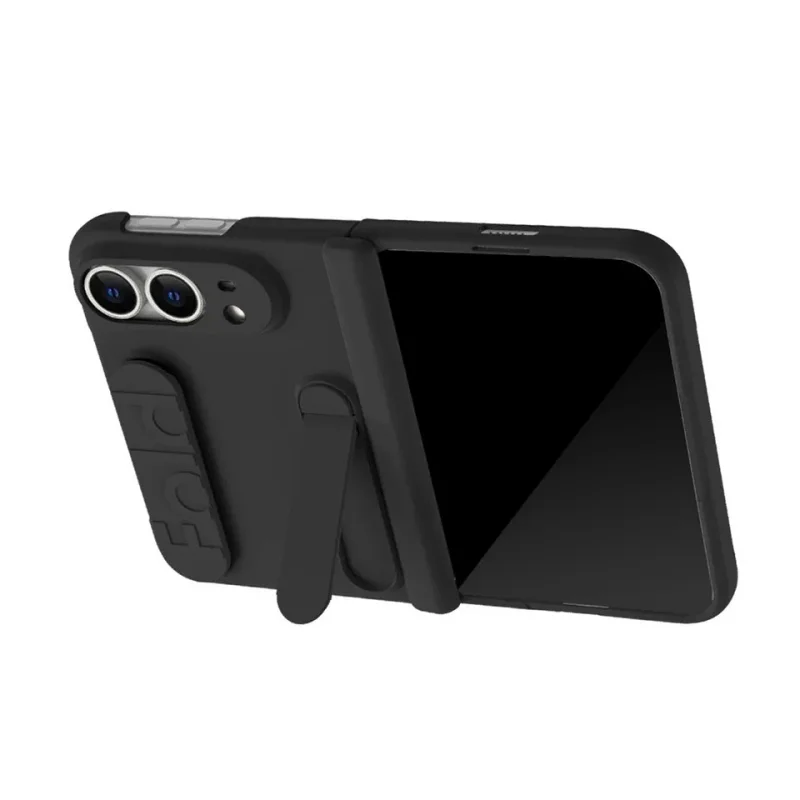 Capa Apokin para iPhone 18 Duo com Fita e Suporte Cinza - Imagem 3