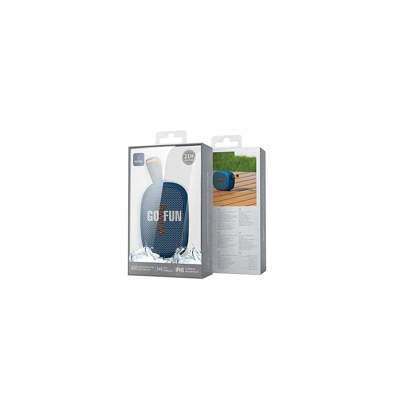 Altifalante Bluetooth Apokin WiWU Go Fun H1 Branco - Imagem 2