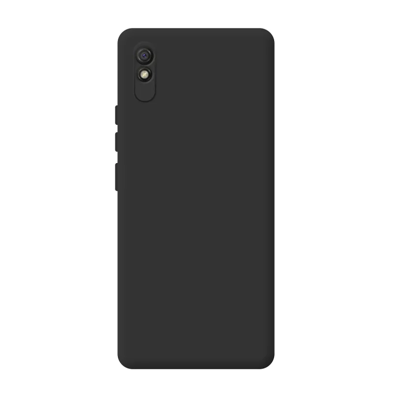 Capa de Silicone Apokin para Xiaomi Redmi 9A com Câmara 3D Preto