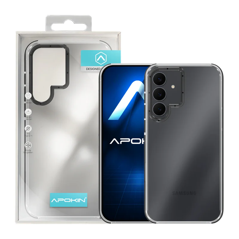 Capa Reforçada Transparente Samsung Galaxy A55 Branca Lila - Imagem 2