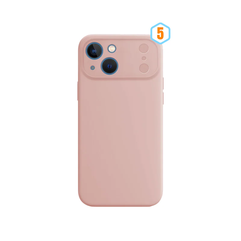 Capa de Silicone Apokin com Proteção Integral de Câmara em Vidro Temperado para iPhone 15 Azul - Imagem 6