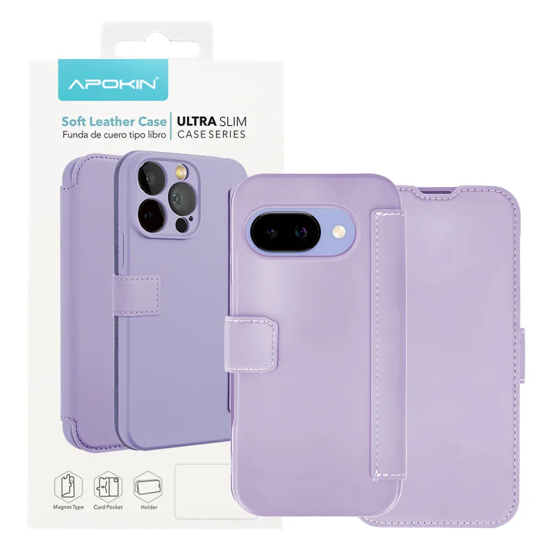 Capa Apokin para Google Pixel 9 em Silicone Macio Rosa claro - Imagem 2