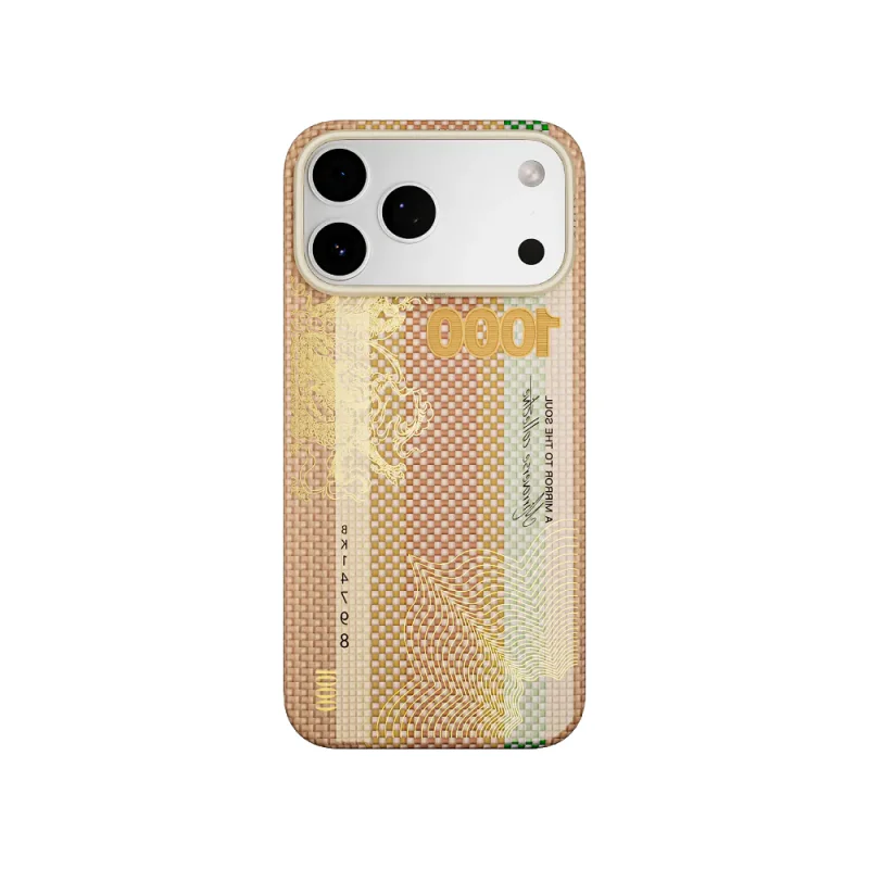 Capa Apokin para Apple iPhone 17 Pro Max / 18 Pro Max Fibra de Aramida Airity Ouro