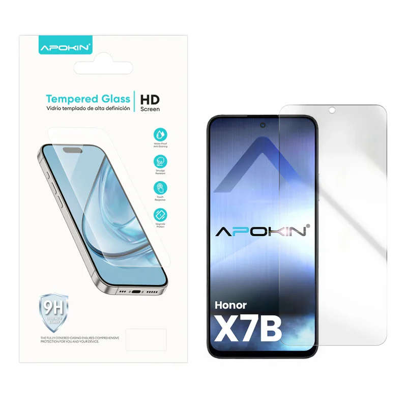 Protetor de Ecrã Apokin para Honor X7b Vidro Temperado Transparente - Imagem 1