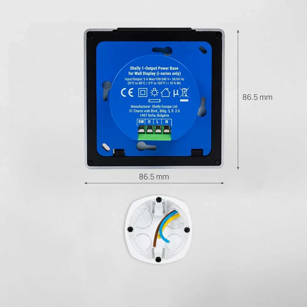 Painel de Controlo Inteligente Shelly Wall Display X1i Ecrã Tátil 4" Prateado - Imagem 8