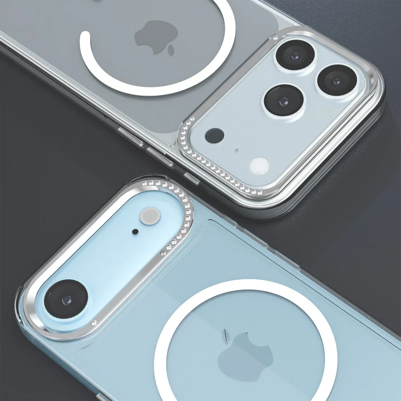 Capa Apokin para iPhone 15 Pro Max Acrílica Puro Diamante com MagSafe - Imagem 4