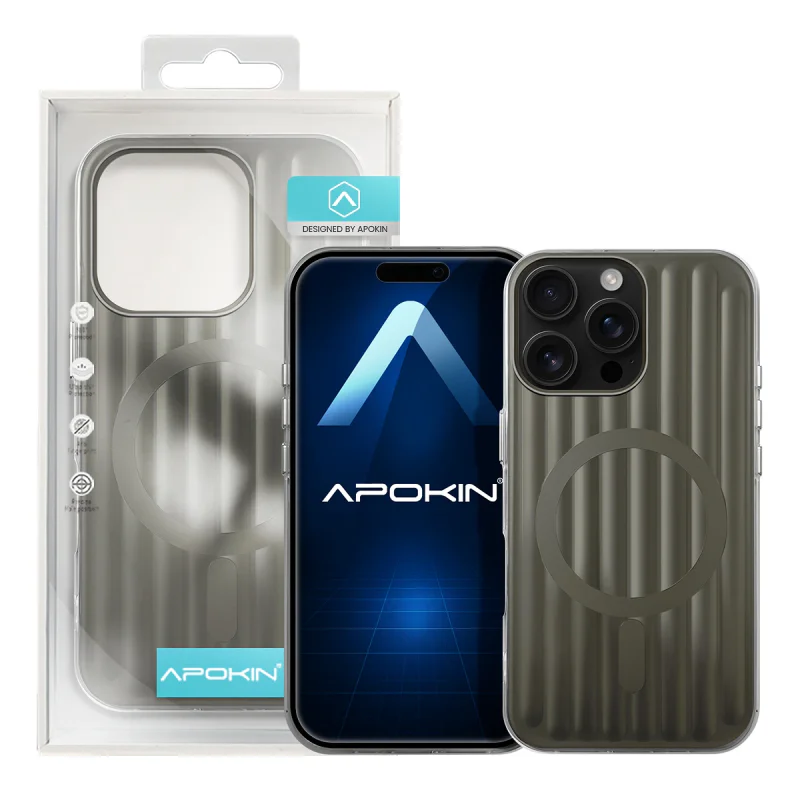 Capa Apokin para iPhone 16 Pro Max Mate Metalizada com MagSafe Preto - Imagem 5