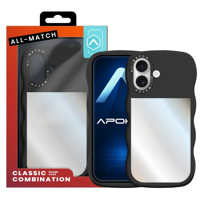Capa Apokin Allmatch para iPhone 17 com Espelho Preto - Imagem 4