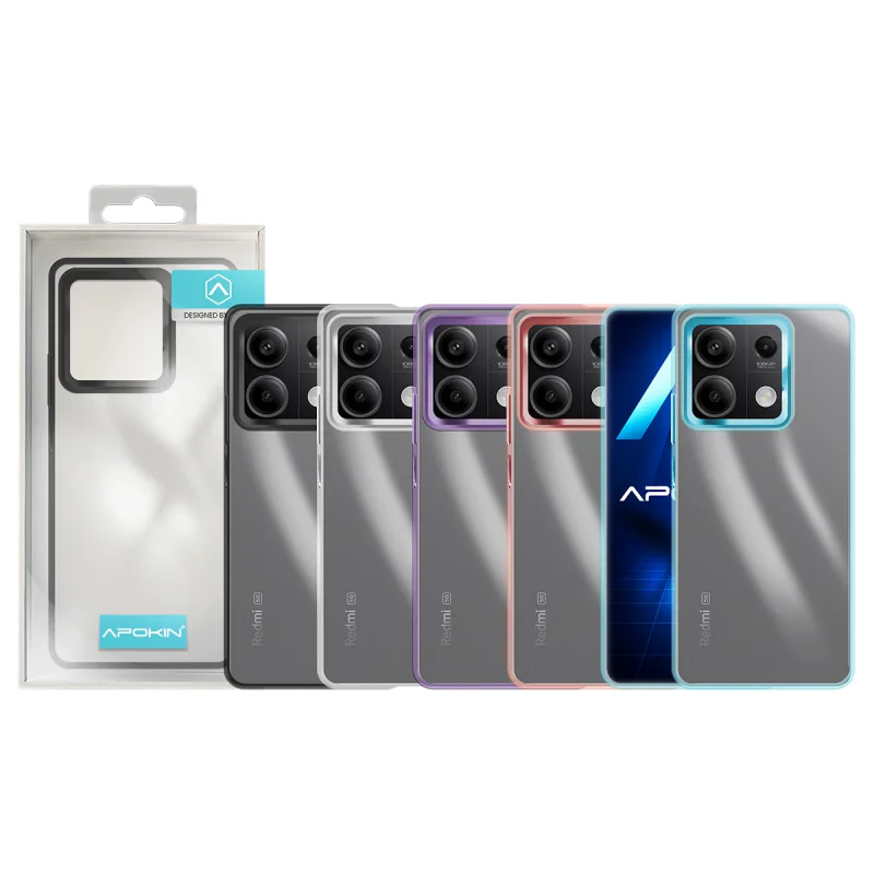 Capa Apokin para Xiaomi Redmi Note 13 Pro 5G Acrílica Transparente Preto