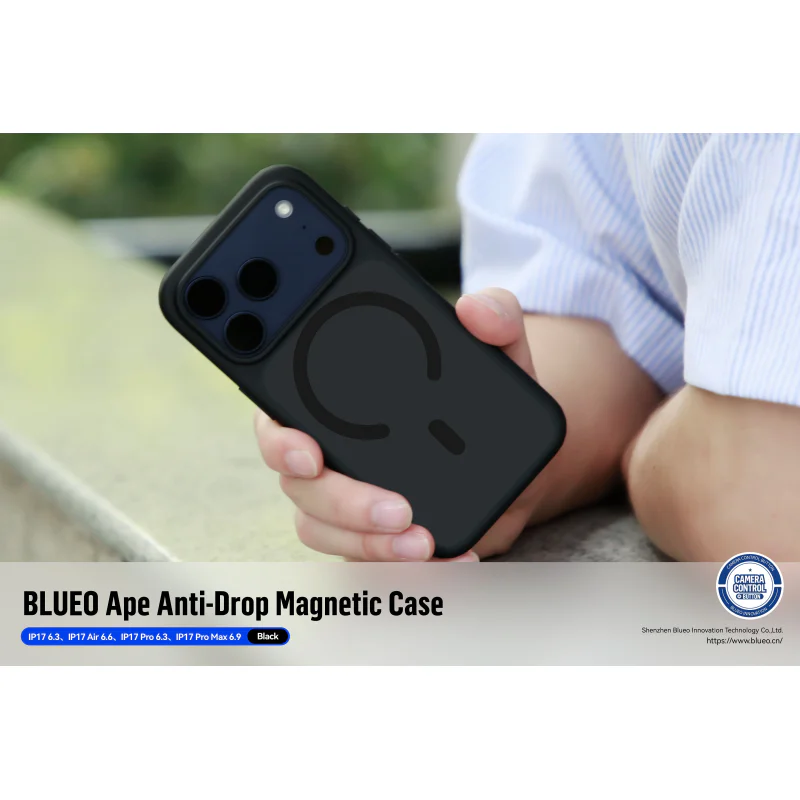 Capa Apokin com Anel Magnético para iPhone 16 Pro Max Azul - Imagem 5