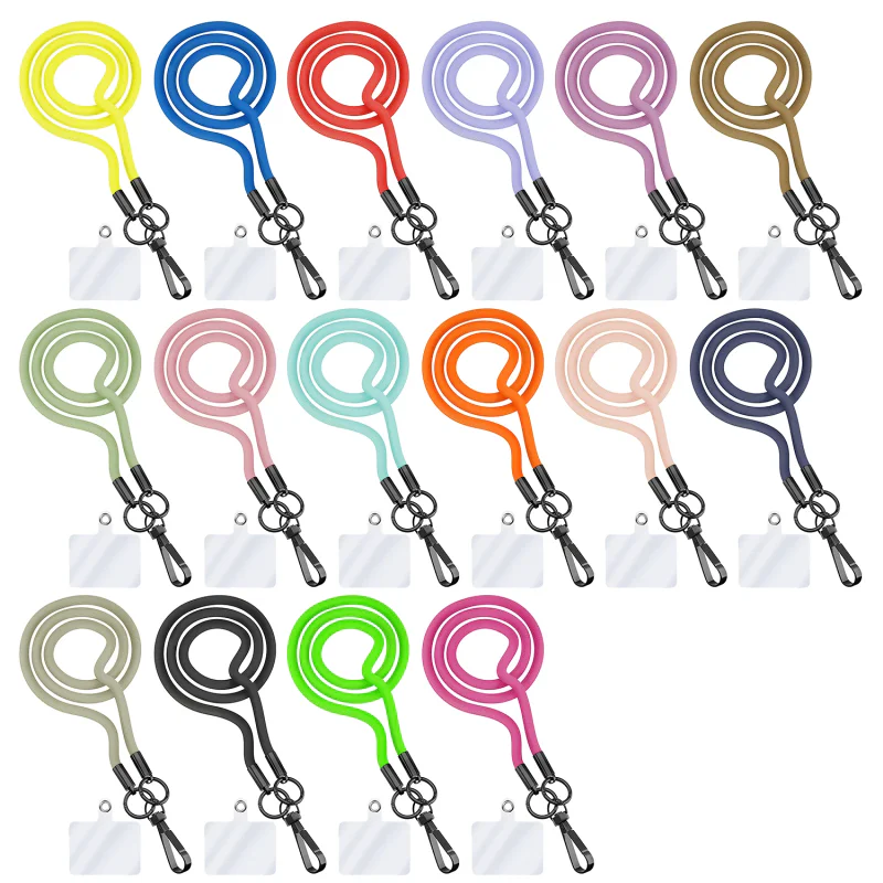 Cordão Universal Apokin com Adaptador para Telemóvel Rosa - Imagem 1