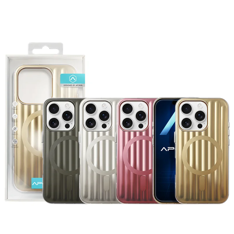 Capa Apokin para iPhone 16 Pro Metálica com MagSafe Preto